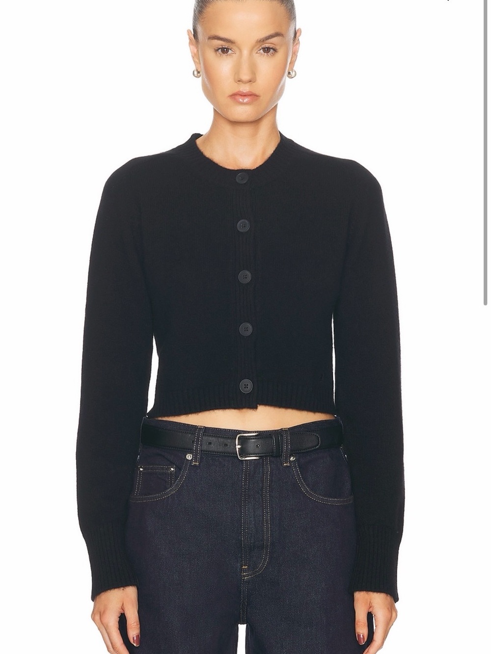Loulou De Saison (Loulou Studio) Zephir Cashmere Cardigan Black